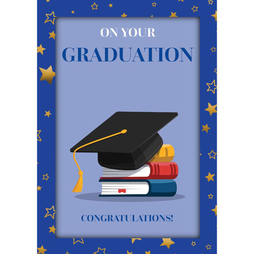 Picture of ON YOUR GRADUATION BLUE CARD